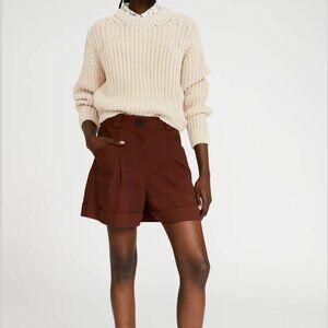 CLAUDIE PIERLOT High-Waisted Tailored Shorts – Size 36 (US 4)